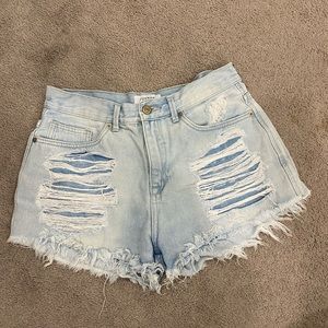 Denim shorts. Size small.